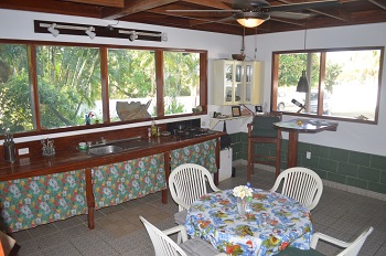 kitchen in home with spa for sale Costa Rica